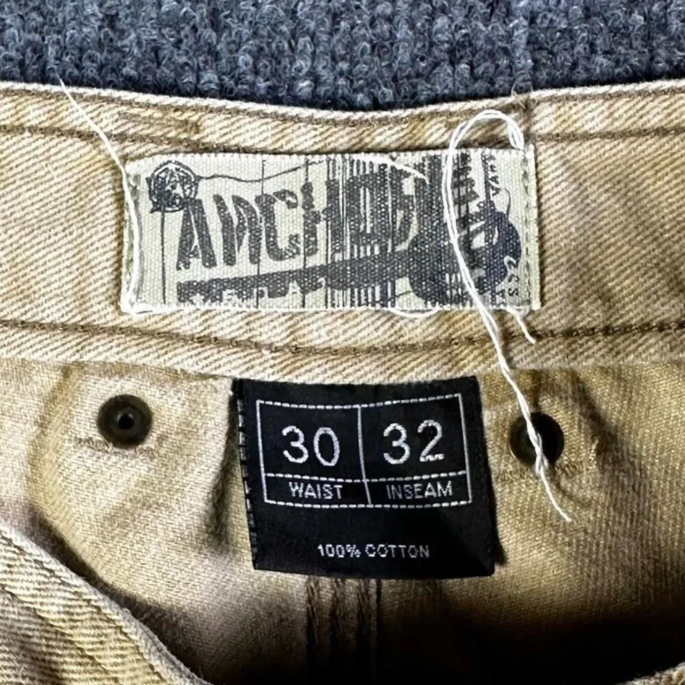 Anchor-blue Men's Tan and Khaki Trousers